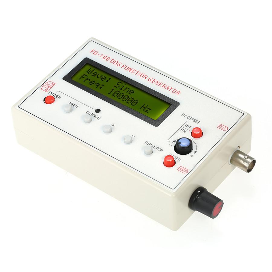 FG-100DDS Function Signal Generator Frequency 1-500KHz Sine+Triangle+Square Wave