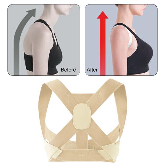 Posture Corrector Adjustable Body Posture Correcting Brace Invisible Upper Back Support Shoulder Straightener for Men And Women