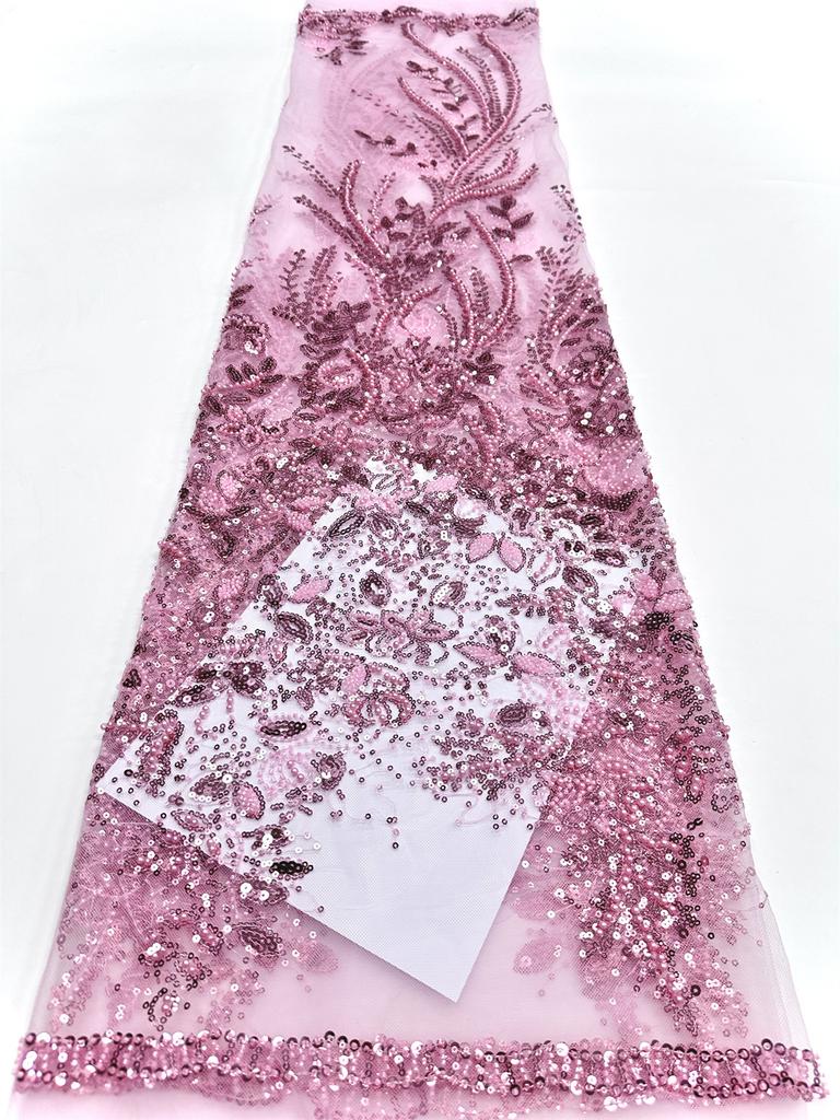 Роскошное Высококачественное Нигерийское Кружево Сеткой с Пайетками и Вышивкой, Африканское Кружево Сеткой 2025 Французский Тюль Лак для Женщин на Свадьбу