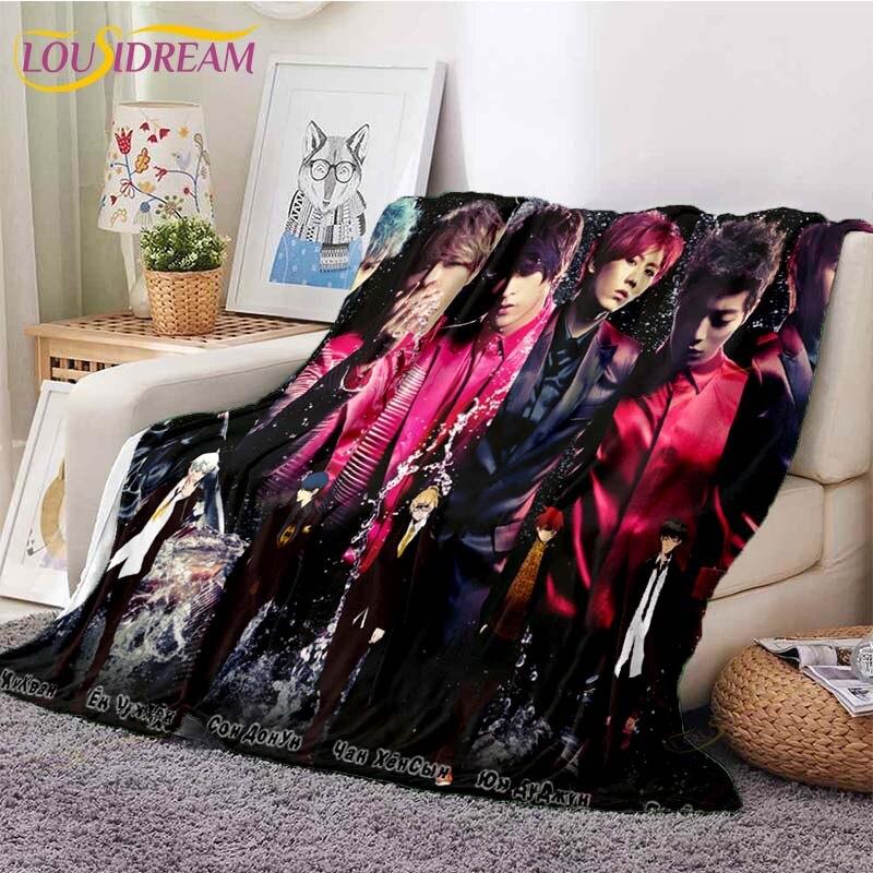 Новейшее одеяло Kpop Bangtan для мальчиков, одеяло для дивана-кровати, супер мягкое теплое одеяло, флисовое одеяло