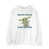 Star Wars Mens The Mandalorian Grogu Does Not Listen Sweatshirt