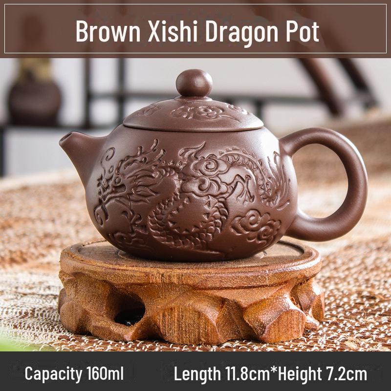 Коллекция чайников из фиолетовой глины: 72 модели, чайники Zhuni Xishi объемом 120–200 мл, идеально подходящие для утренних рынков