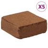 Soil Amendment - VIDAXL - Coconut Husk Blocks - 5 Pcs - 25 Kg - Natural