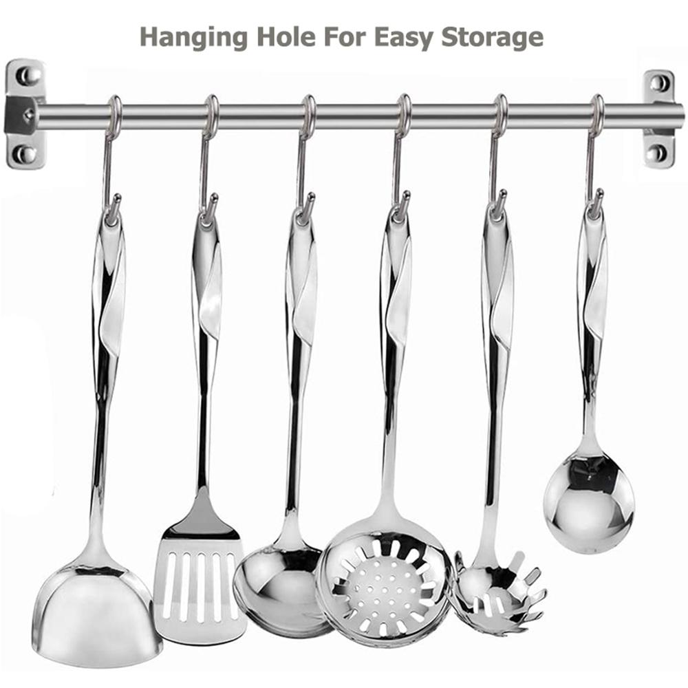 Handle Soup Spoon Spaghetti Shovel Turner Kitchen Utensils Cookware Pasta Server Kitchenware