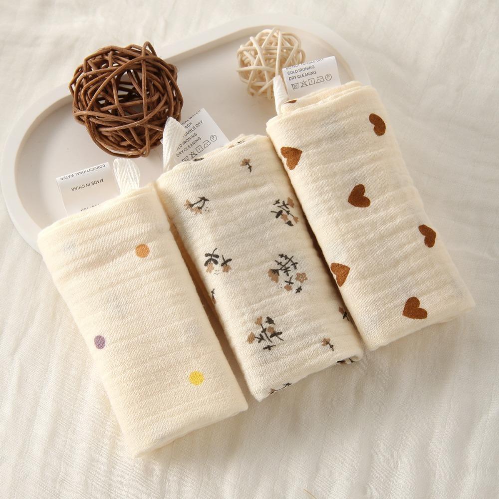 Soft Square Towels 4-Layer Pure Cotton Newborn Burp Cloth High Quality Baby Cotton Washcloth