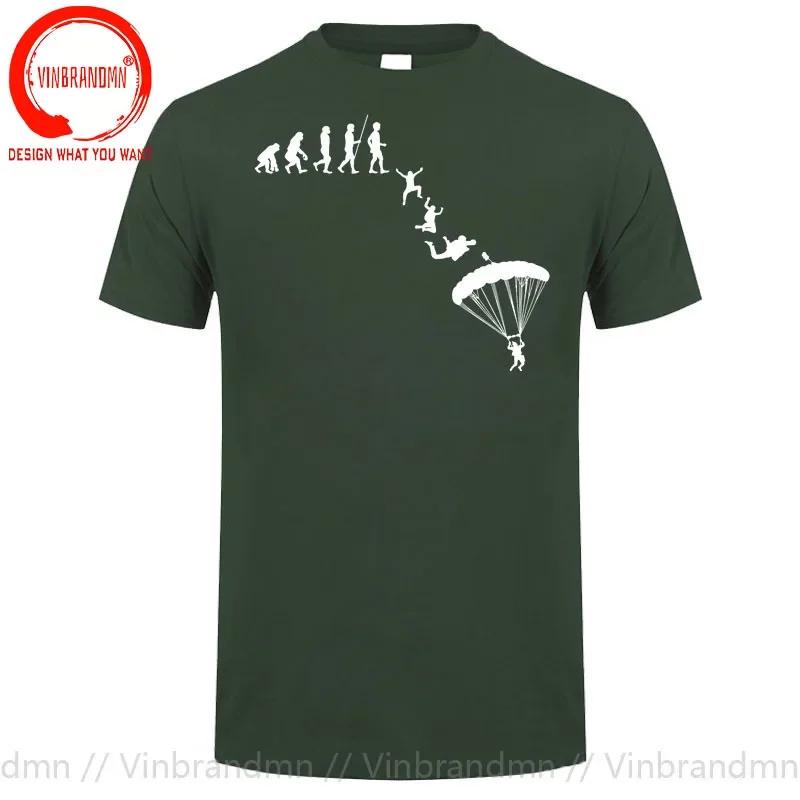 Skydiver Skydiving Skydive Evolution T Shirt Unisex Sky Diving Diver Dive Tshirt Funny Paragliding Shirt Parachute Lover Tee Shirt