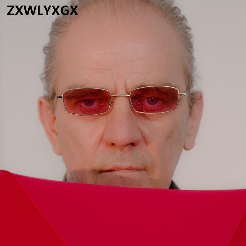 ZXWLYXG New Small Rectangle Sunglasses Women Retro Brand Designer Red Sun Glasses Men Glasses Female Unisex
