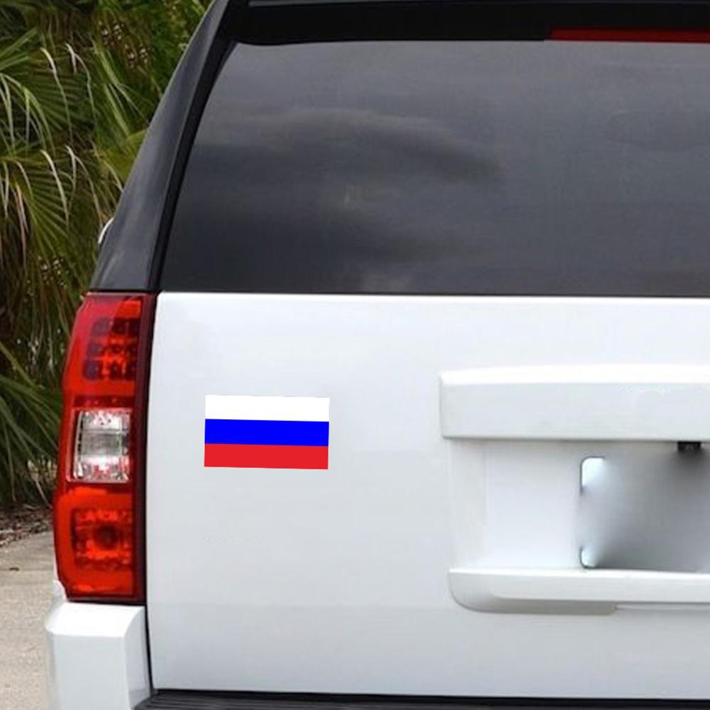 Русский флаг наклейки на автомобиль авто окна бампер багажник наклейки для транспортного средства мотоцикл