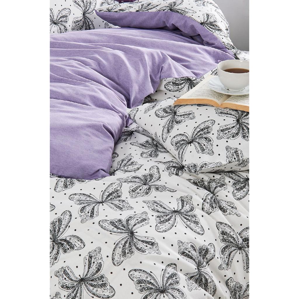 Tiles Single Patterned Duvet Cover Set, Elastic Sheet And 1 Pillowcase