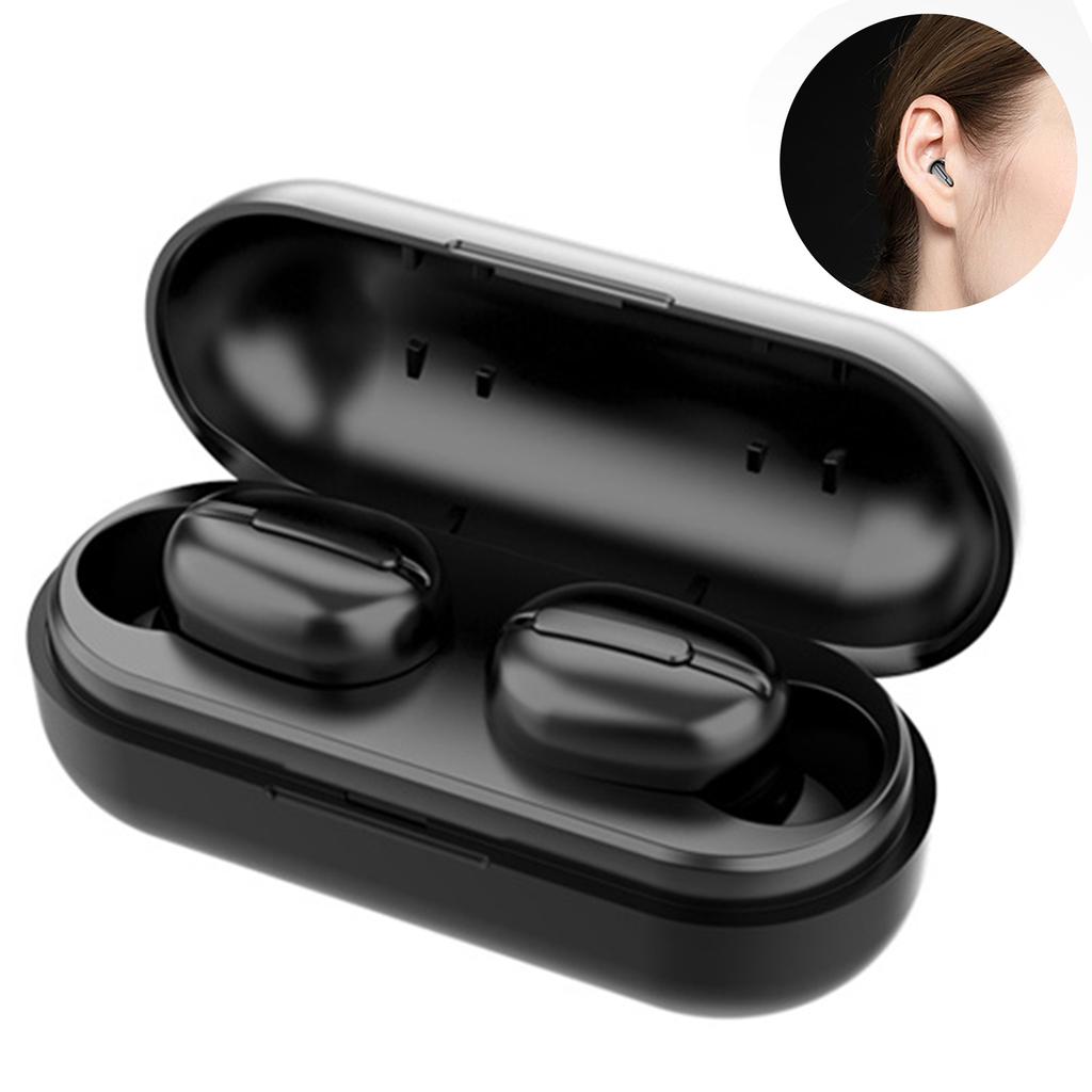TWSL13 Wireless Earphone Noise Reduction Sports Earbuds with Charging Box(White )
