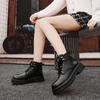 Модные мужские ботинки из высококачественной кожи, новинка, мужские высокие кеды на плоской подошве, удобные ботинки на шнуровке с низким голенищем, стильные мужские ботильоны