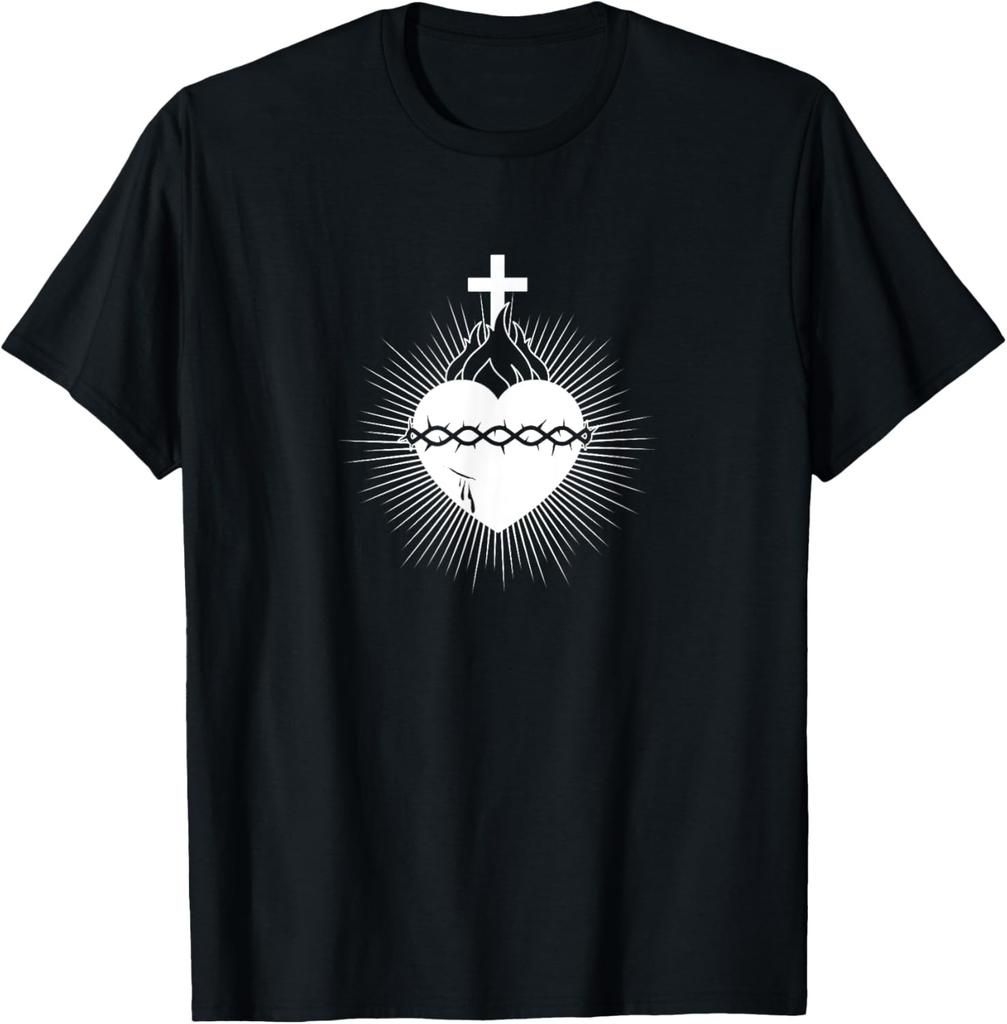 Sacred Heart Of Jesus Catholic Christian Art T-Shirt