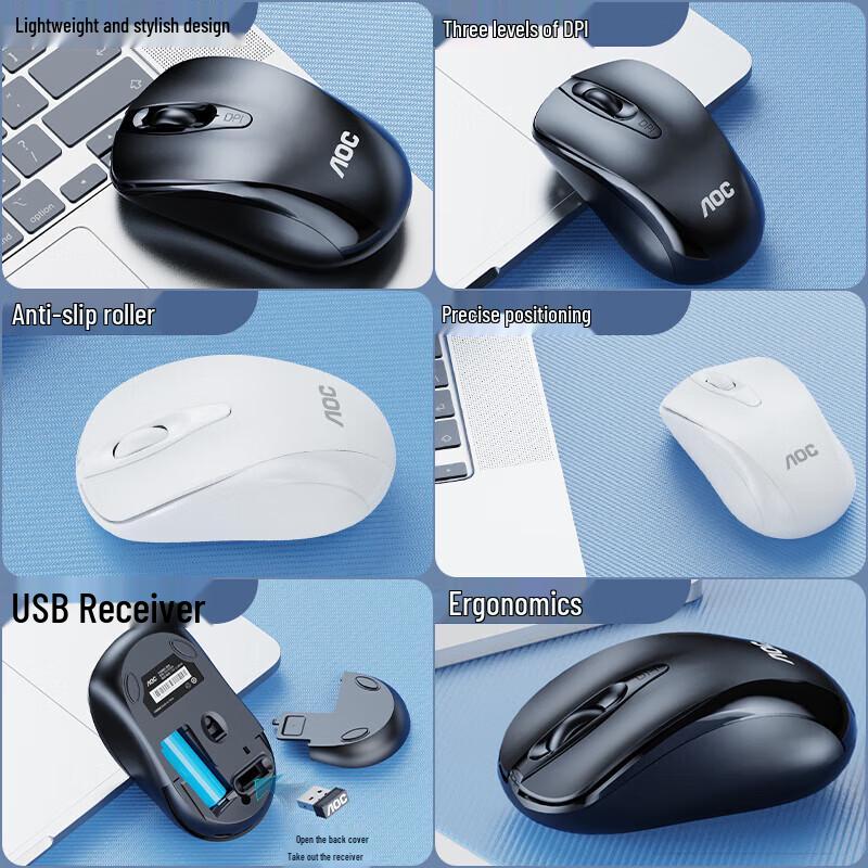 Беспроводная эргономичная мышь AOC MS320
