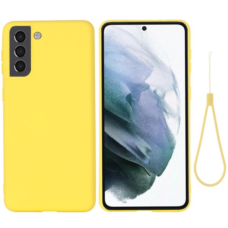 Для Samsung Galaxy S22 5G Чехол для телефона из жидкого силикона, однотонный, ударопрочный, с полным покрытием