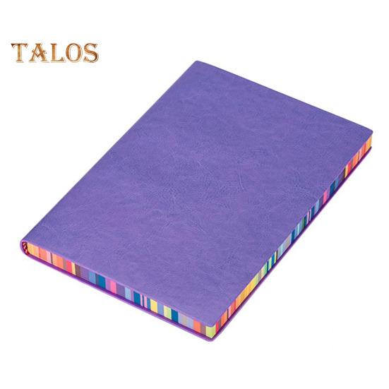 Блокнот А5 с утолщенными краями цвета радуги, обложка из искусственной кожи, прочный переплет, четкая линия печати, гладкое письмо, 100/200 страниц, офис, бизнес-студенты