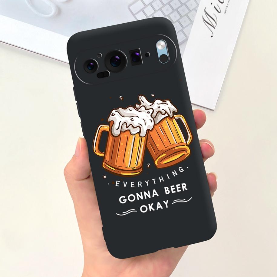 Для чехла Google Pixel 9 Pro Чехол для телефона Милый Астронавт Утка Корова Ударопрочный Силиконовый Мягкий Чехол Для Google Pixel 9 Pixel9 Оболочка