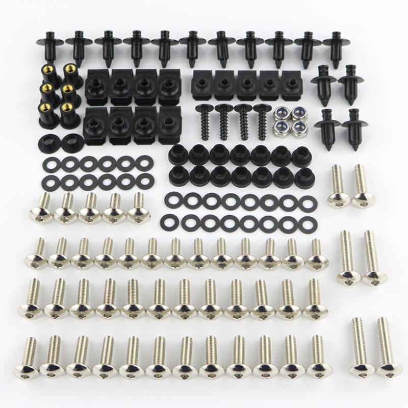 Fit For Yamaha Tmax 500 MT-15 V-Max XJR 1300 XJR400 XT1200Z Complete Full Fairing Bolts Kit Fairing Clips