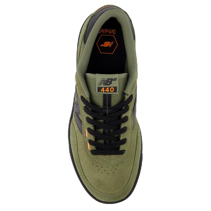 New Balance Numeric 440 V2 Темно-оливковый Черный Унисекс Кроссовки Зеленый NM440NL2
