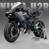 1:9 Kawasaki H2R Ninja V4S S1000RR Alloy Die Cast Motorcycle Model Toy Vehicle Carrying Lights Off Road Autocycle Toys Car
