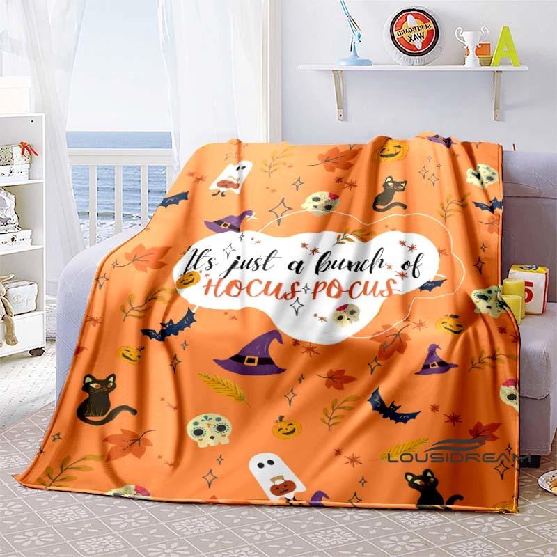 Hocus Pocus Creative Flannel Print Blanket, Super Soft and Comfortable, Perfect for Sofa Naps or Home Blankets, the Perfect Gift