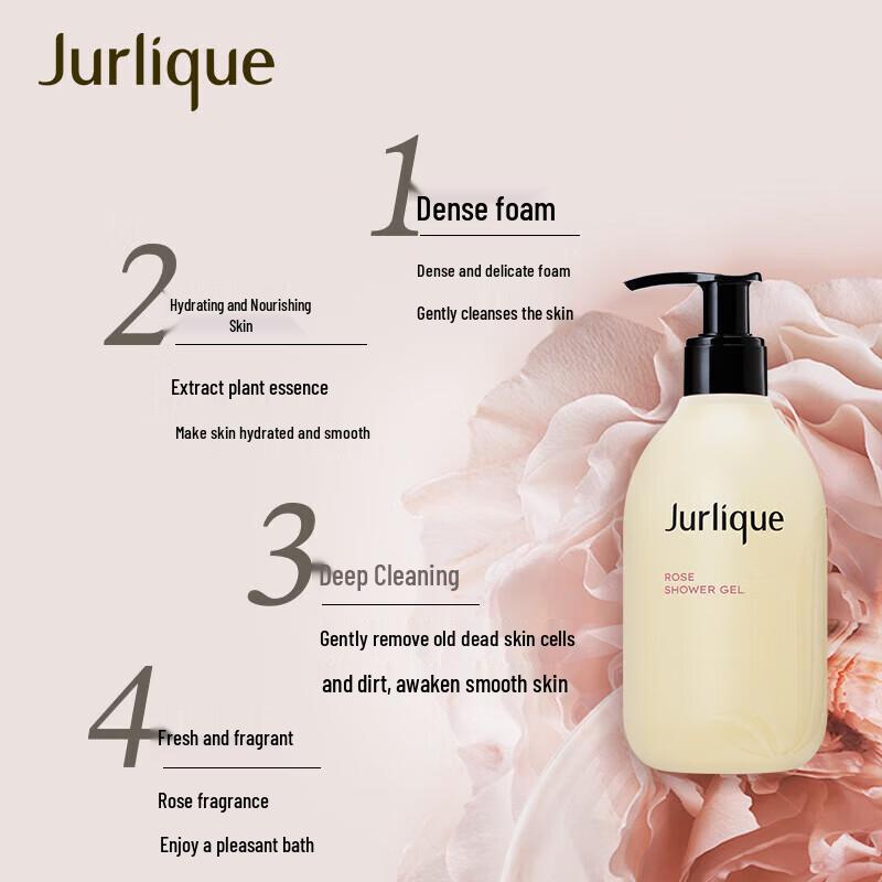 Jurlique Розовый смягчающий гель для душа Подарочная коробка