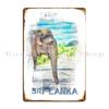 Sri Lanka Elephant Metal Plaque Poster Vintage Pub Wall Decor Iron Wall Decor Tin Sign Poster