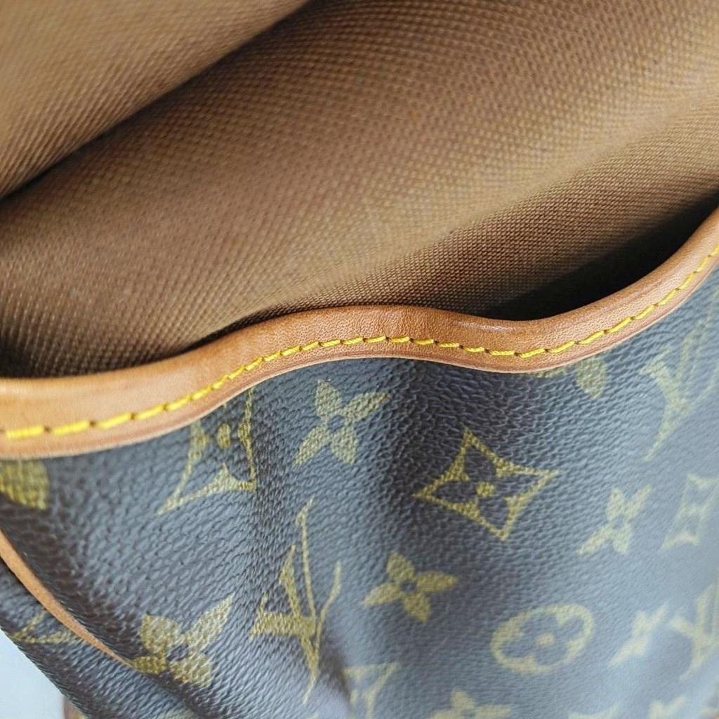 [Pre-Owned] Monogram Saumur 30 Iconic Classic Logo Print Adjustable Shoulder Strap Canvas And Leather Messenger Bag - Fair #O6V87V