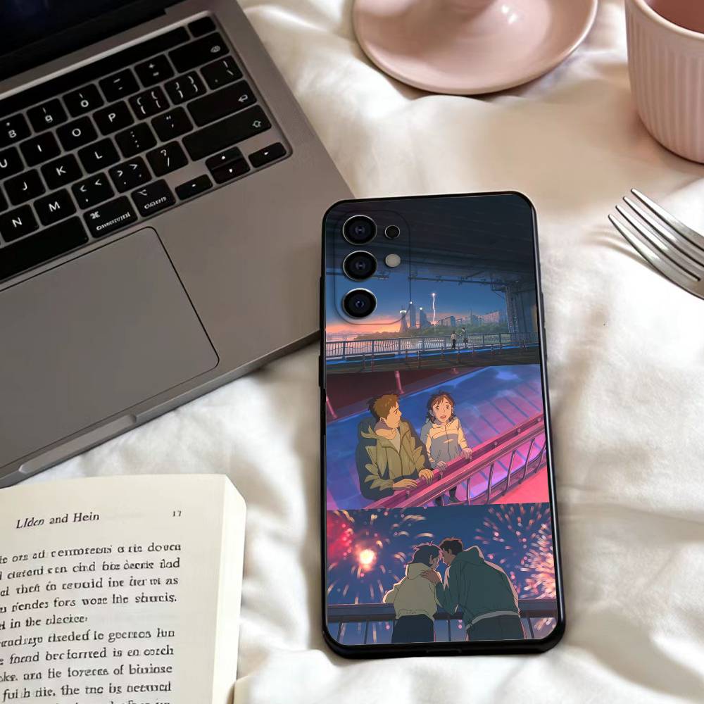 L-Lost in Starlight Phone Case For Samsung S25,24,23,22,30,21,10,9,Ultra,Plus,Lite,FE,4,5 G Soft Black Case