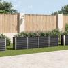 VidaXL Planter 320x40x77 Cm Galvanized Steel Anthracite