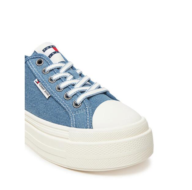 Tommy Jeans Кроссовки Tjw Foxing Flatform Lc EN0EN02736 синий
