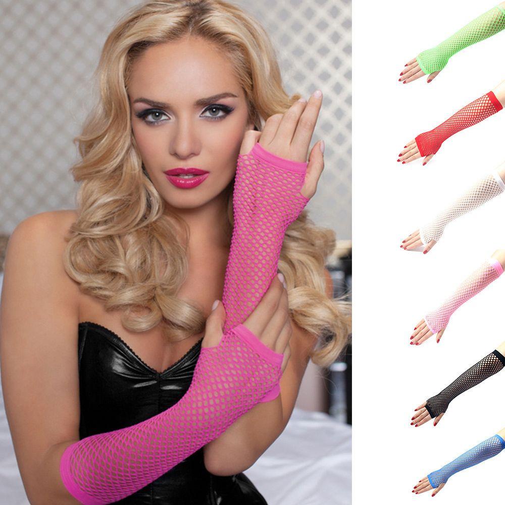 Женский костюм Дыры Варежки Без пальцев Рыболовные перчатки С вырезами