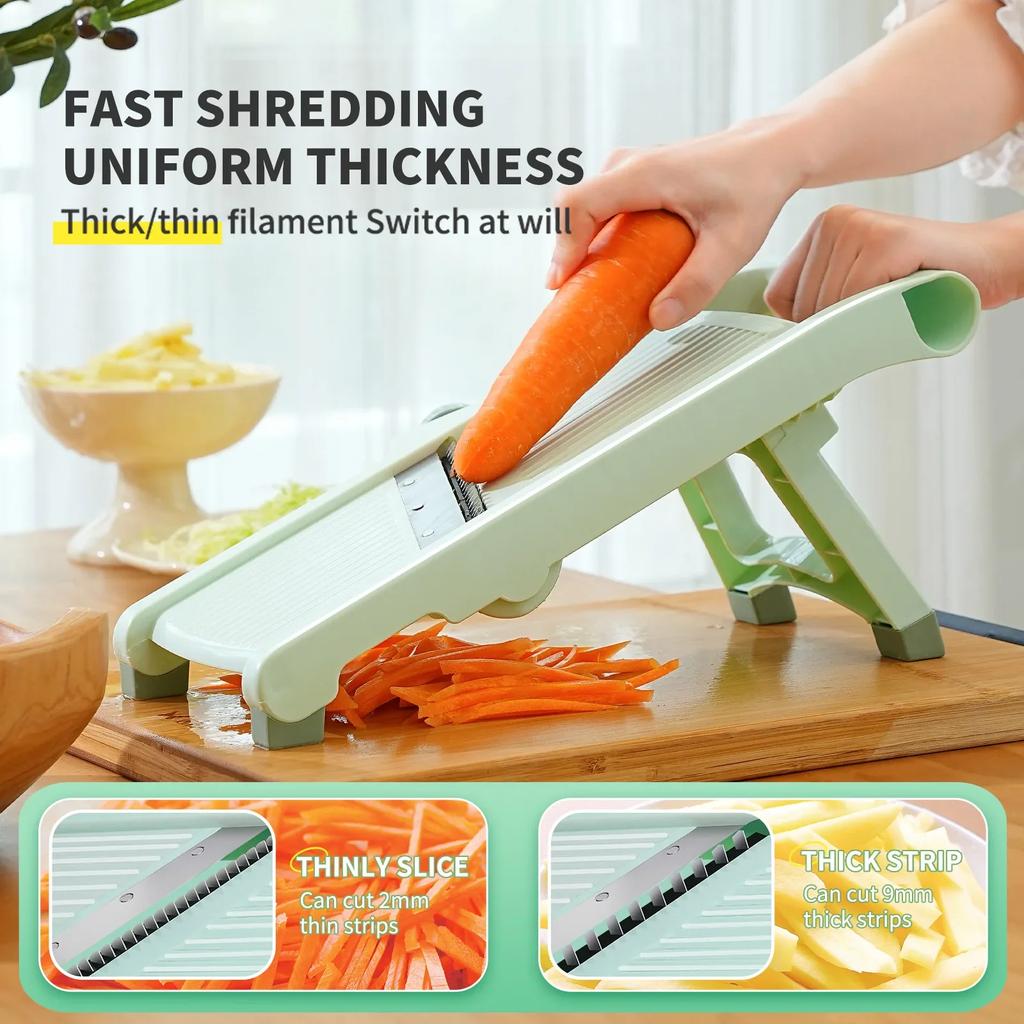 Multifunctional Vegetable Cutter Onion Chopper Manual Safe Not Hurting Your Hands Food Shreds Grater Kitchen Vegetable Slicer