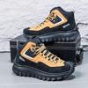 2025 New Men's High Top Work Boots Spring Autumn Anti-Slip Wear-Resistant Hiking Shoes Outdoor Comfortable Trekking Boots Youth