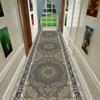 Retro Ethnic Long Corridor Carpet Luxury European Decoration Hallway Rug Non-slip Easy Cleaning Floor Mat Stairway Runners Mats