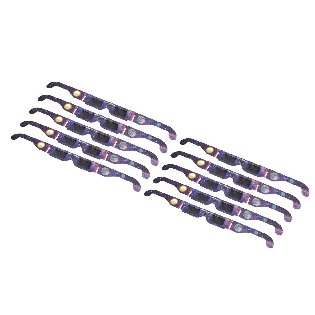 10 шт. очки для наблюдения за солнечным затмением бумажные очки для наблюдения за солнечным затмением безопасные оттенки для прямого солнца