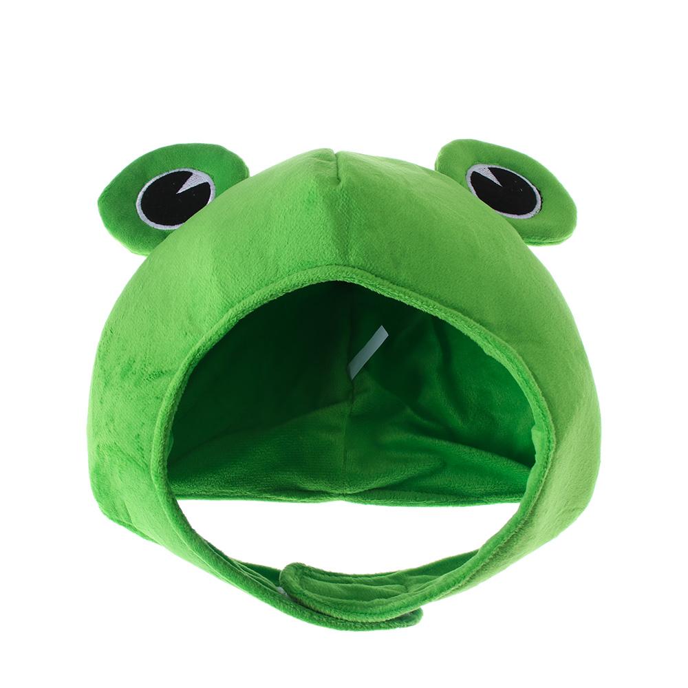 Green Headgear Winter Autumn Hats Female Beanie Caps Bunny Ears Big Frog Eyes Hat Plush Hat Rabbit