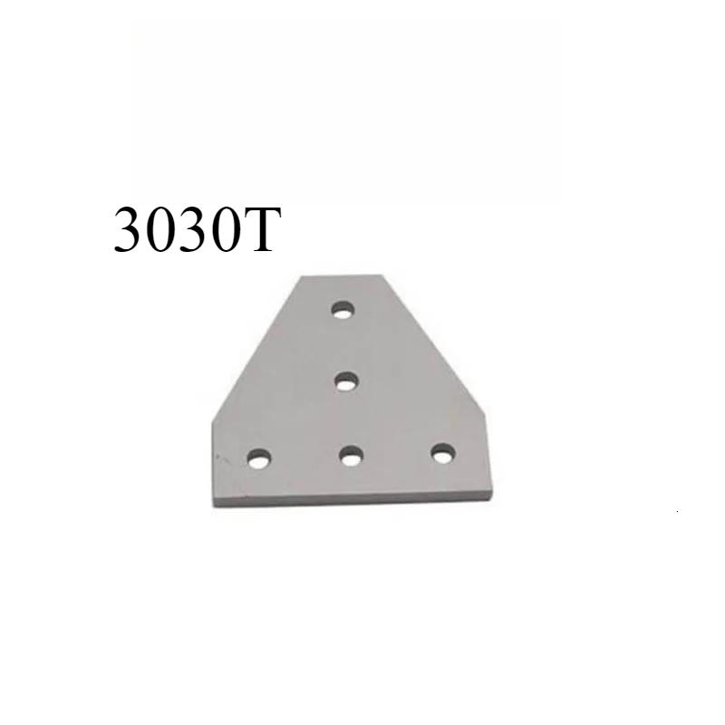 1pcs T/L Type 5 Hole Joint Board Plate Corner Angle Bracket Connection Joint Strip for 2020 3030 4040 Aluminum Profile