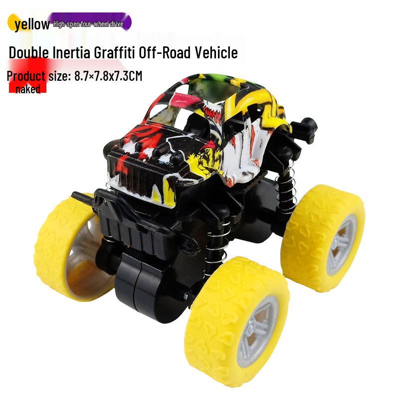 Детская игрушка: Внедорожник-трюкач 4WD с питанием от инерции