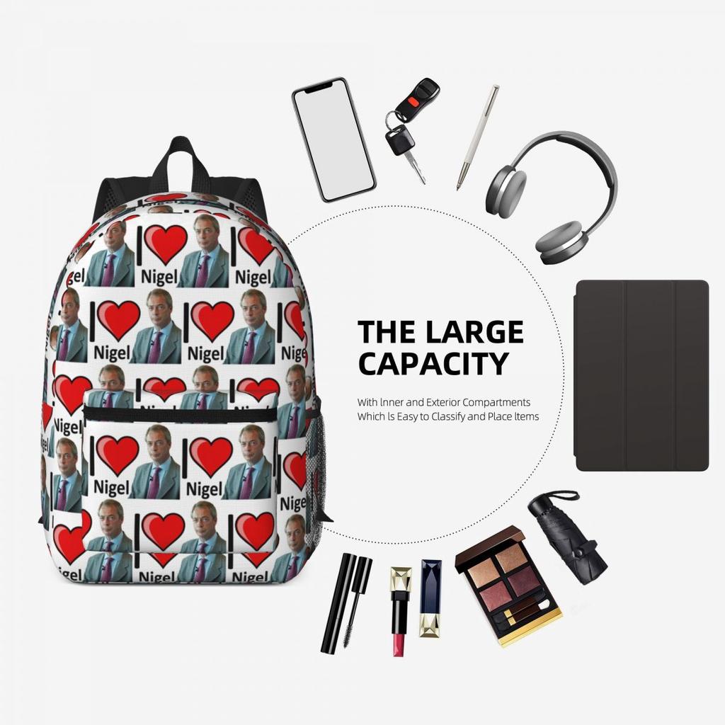 Фантастический дизайн с Найджелом Фараджем Рюкзак Daypack Большой вместимости Детский BookBag Школьная сумка Наплечные сумки для мужчин Женщин