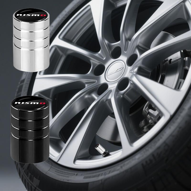 Car Wheel Tire Valve Caps Air Stem Covers Accessories For Nismo Nissans JMNH5 Tiida Teana Skyline Juke X-trail Almera Qashqai Goods