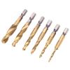 6pcs Screw Tap Drill Bits Kit 6542 High Speed Steel M10 M8 M6 M5 M4 M3 Tapping ToolsLong  Type