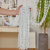 Door Curtain Beaded String Tassel Glitter String Curtains Room Dividers Curtain 100x200cm Lantern Shapes Door Curtain for Living Room Bedroom