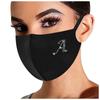 Rhinestone Letter Ice Silk Cotton Mask Adult Mask Washable