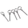 5pcs 1/4" X 2.36" Long Threaded Eyebolts Stainless Steel 316 Lifting Eye Bolts  Marine Grade
