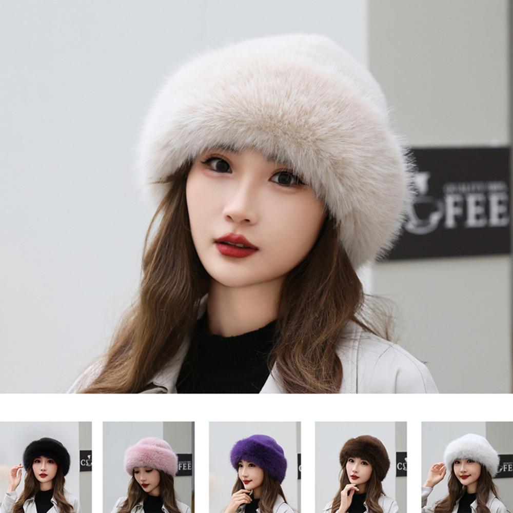 Solid Earmuffs Cap Warm Berets Gifts Winter Hat  Women's