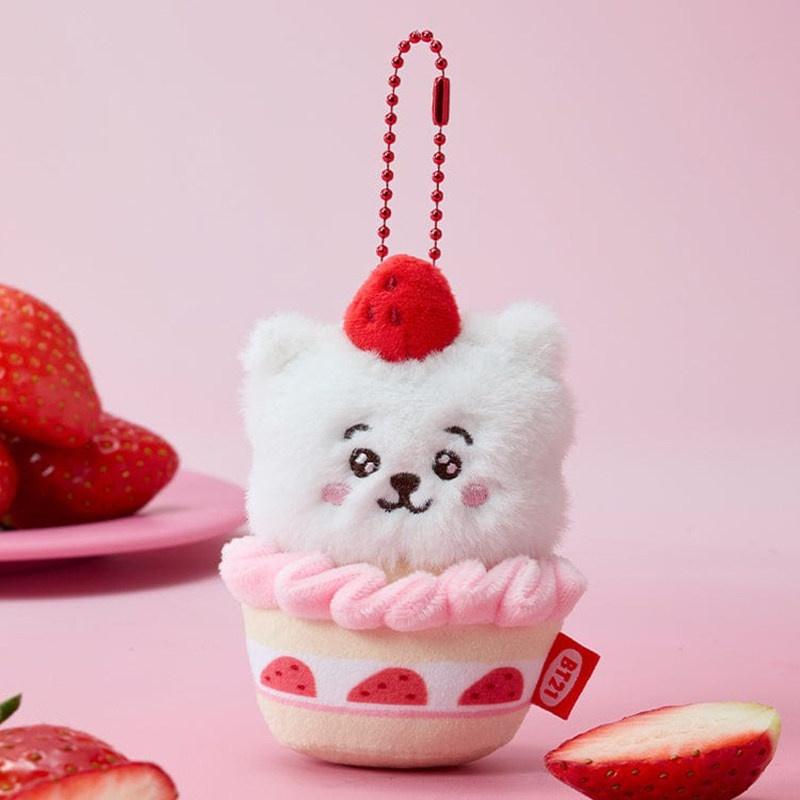 10 см Аниме мультфильм bt21 COOKY SHOOKY плюшевая игрушка креативный клубничный торт вечеринка плюшевая игрушка подвеска рюкзак брелок аксессуары