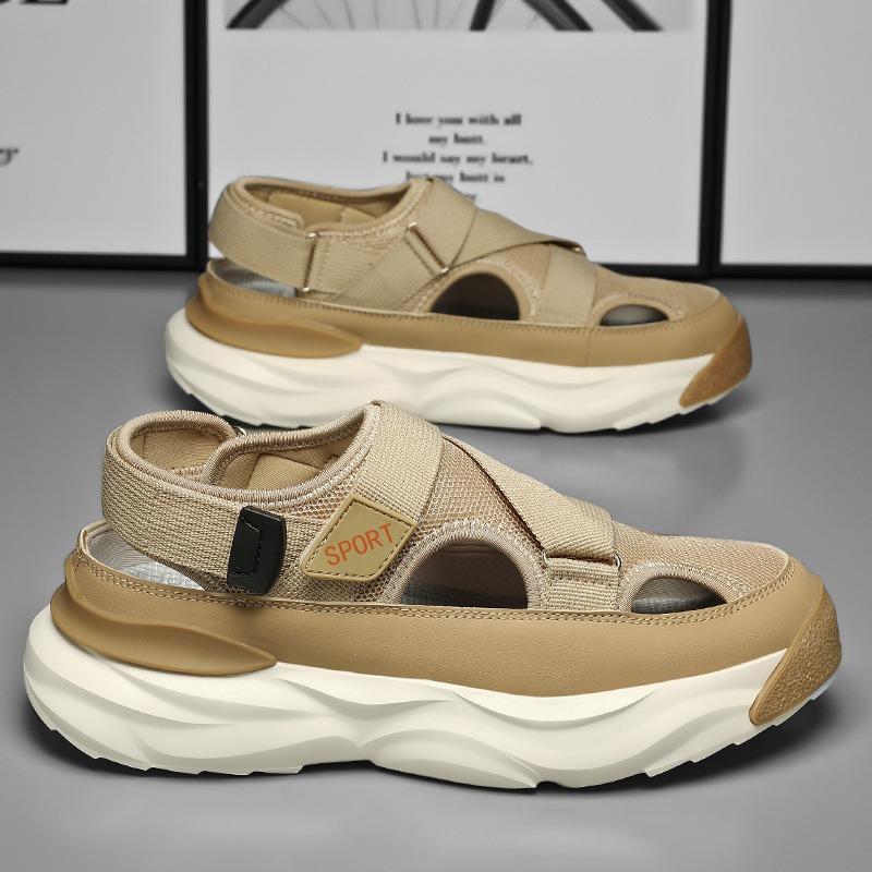 Fashion Summer New Men's Trendy Beach Sandals Outdoor Breathable Comfortable Platform Casual Shoes Luxury Brand Slippers Tenis Masculino