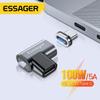 Essager Магнитный адаптер USB Type C к Type-C, 100 Вт, USB-C, женский и мужской магнитный разъем для конвертера Air ноутбука и телефона
