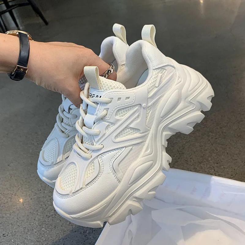 Модные универсальные женские туфли 2024 года, новые, на толстой подошве, нескользящие, удобные, повседневные, спортивные, вулканизированные женские туфли Zapatos De Mujer