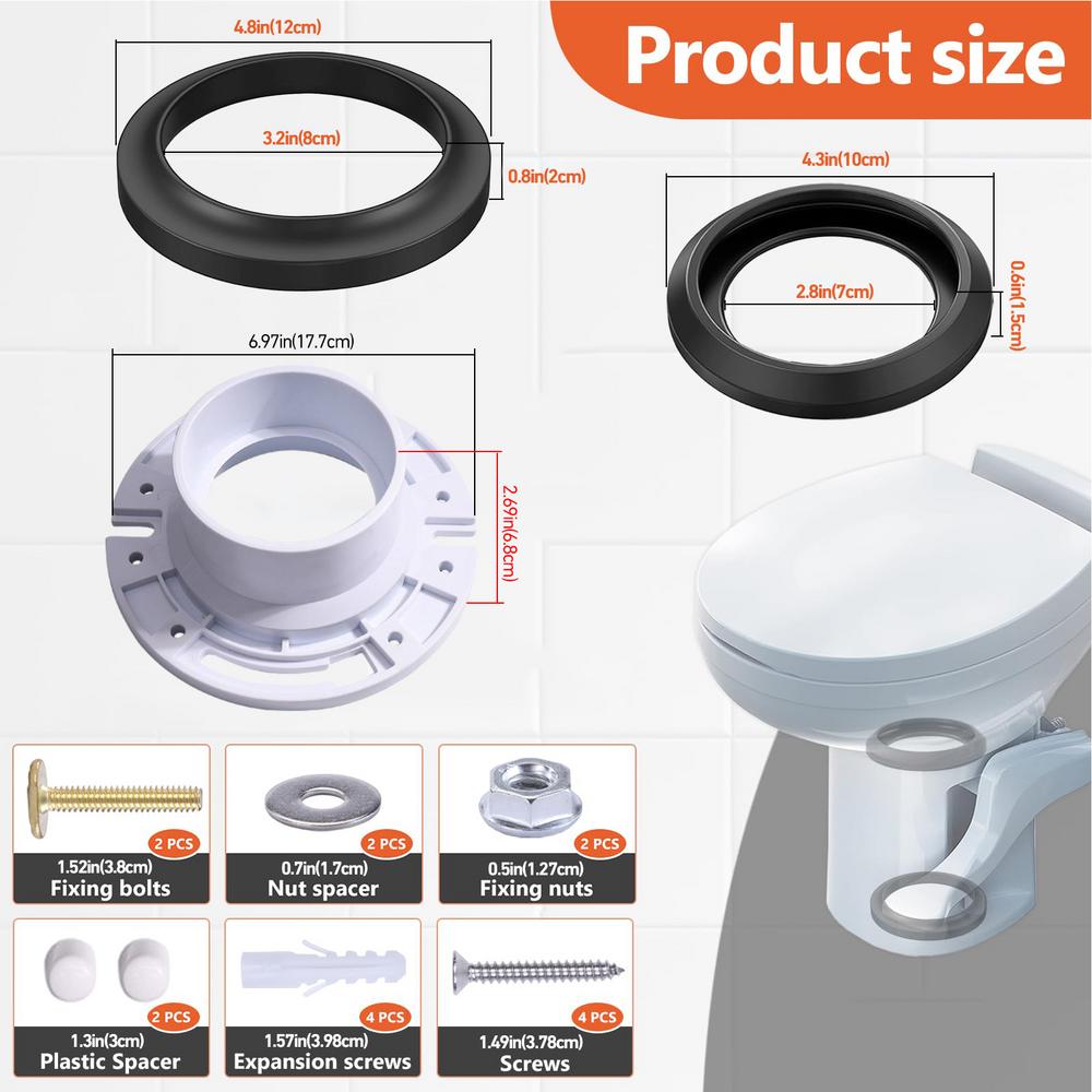 Комплект уплотнений для туалета для автофургона Комплект уплотнителей для туалета для автофургона Комплект уплотнителей для туалета для защиты от протечек для транспортных средств